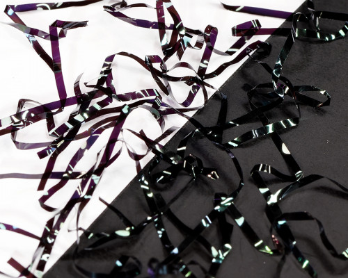 Perdigon Strips, 1 mm, Black Peacock Pearl / 96